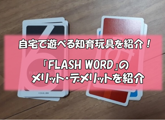 アイキャッチ13 - 知育玩具「FLASH WORD」の感想とメリットデメリット